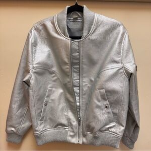 Blank NYC Silver Bomber Jacket